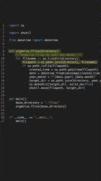 Automate File Sorting in 60s - Python #shorts