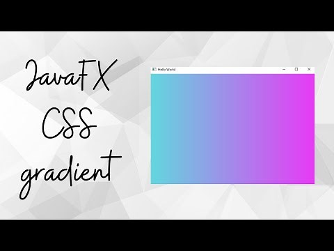 JavaFX UI Design CSS - Linear Gradient
