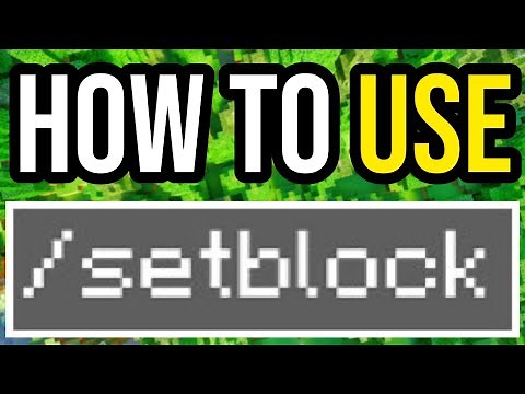 How To Use /Setblock In Minecraft Bedrock - EASY TUTORIAL!