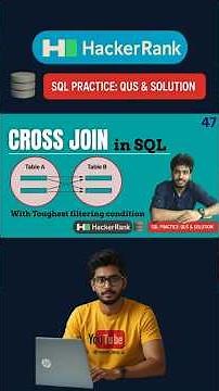 No more confusion on Cross Join | SQL | Cross Join | Hackerrank | sql tutorial | sql full course