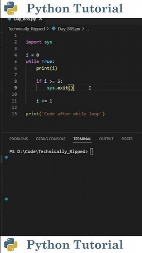 How to Stop a Python Script | Python Tutorial