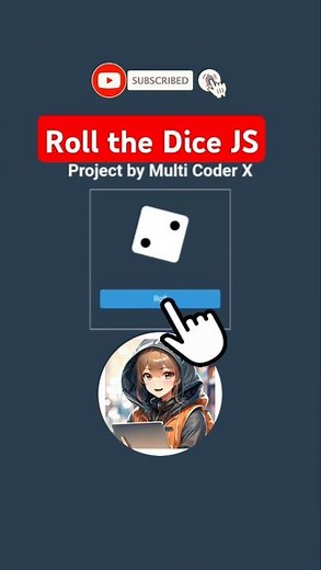 Roll the dice game with JavaScript #css #html #javascript