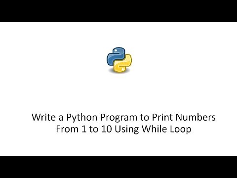 Write a Python Program to Print Numbers From 1 to 10 Using While Loop