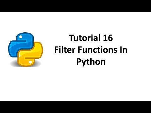 Tutorial 16- Filter Functions In Python