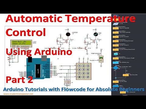 12- Project 2 Automatic Temperature Control System, part 2 | Arduino with Flowcode Tutorial