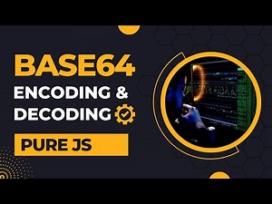 Base64 encoding and decoding pure JavaScript