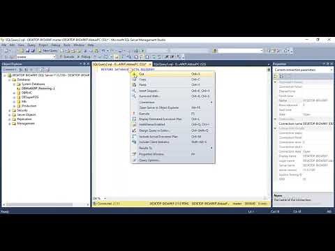 SQL Server Database Stuck in Restoring State || Resolved 100%