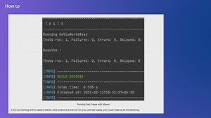 How to run Java Unit Test cases with Apache Maven