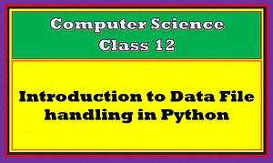 Comprehensive File Handling Python Notes Class 12 PDF
