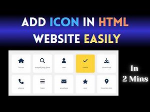 How to Add ICON in HTML Website Easily