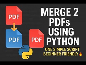 Merge Multiple PDF Files Using Python | Easy Script for Beginners