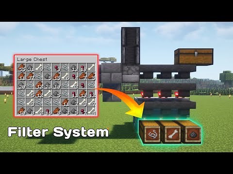 Minecraft Auto Filter System (Sorting System) 1.21.5 Tutorial !!.