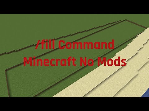 How To Use /Fill Command In Minecraft (No Mods Required)