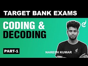 Reasoning - Coding & Decoding, Tricks & Shortcuts Part 1 by NareshKumar | Bank Exams 2023 | Race