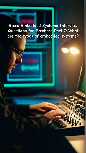 Interview Questions for Freshers Part 7: What are the types of embedded systems?