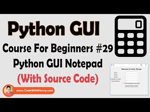 Creating a GUI Notepad In Tkinter | Python Tkinter GUI Tutorial In Hindi #29