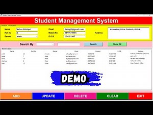 Student Management System in Python with Database || Demo