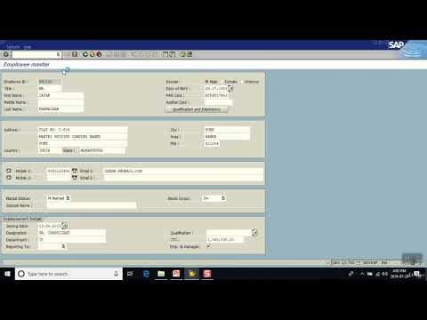 1. Table creation and screen design Module Pool Programming