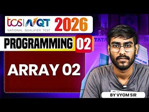 TCS NQT 2026 | Programming 02 | Array 02 | TCS NQT Preparation