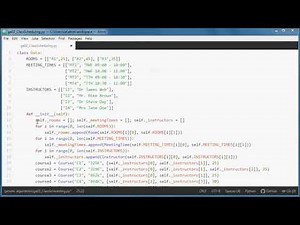 Class Scheduling (01) + Genetic Algorithms (02) + Python Prototype Project