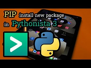 How to install new python package or library in pythonista 3 ipad