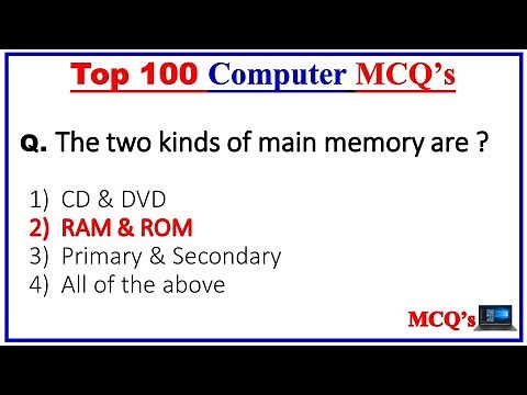 Top 100 Computer Fundamental MCQ | computer fundamental mcq questions with answers
