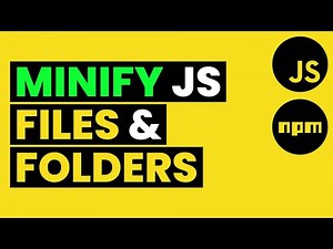 MINIFY JAVASCRIPT FILES & FOLDERS in Multiple Ways (Command Line & Code Editor)