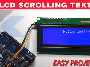 Scrolling Text on LCD I2C Display Using Arduino