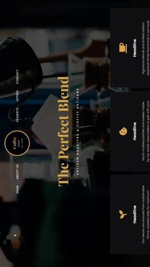 Coffee House Landing Page Using HTML, CSS & JavaScript 🔥