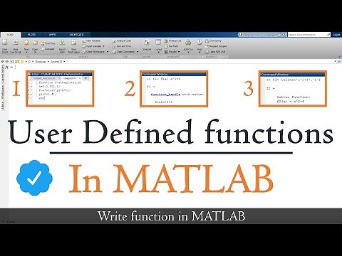 how to create user-defined functions in MATLAB | How to write function in MATLAB | MATLAB TUTORIALS