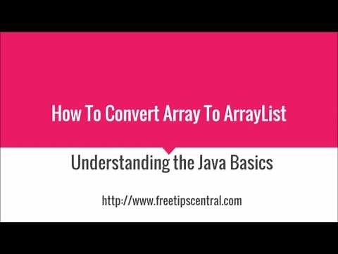 How To Convert Array To ArrayList