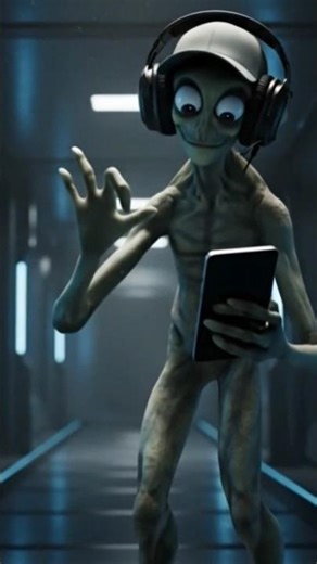 👽📱 Alien discovers Earth’s smartphone… and now he can’t stop scrolling! 😂✨