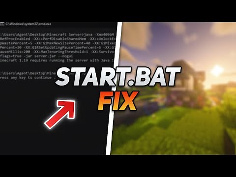FIX Minecraft Server Batch (.bat) File Closing Immediately *EASY*