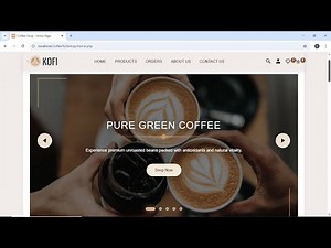 Complete Coffee Shop Website Tutorial Using HTML , CSS , JS , PHP & MySQL (full site demo video)