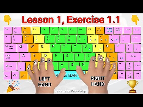 Typing Lesson 1.1 | Finger Position on Keyboard Keys | Keyboard Typing Lessons