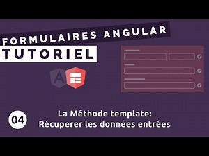 Tutoriel Formulaires Angular #4 - Méthode template: récuperer les données entrées