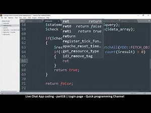 Live chat app | Part18 Login page | Javascript, AJAX, HTML, CSS, JSON, PHP, MYSQL Tutorial