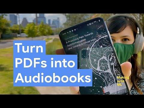 How to convert PDFs to audiobooks with machine learning
