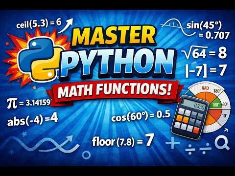 Python Math Library Program for Beginners | ceil floor sin cos trunc pi Code