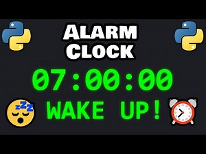 Code an alarm clock using Python! ⏰