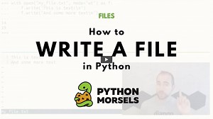Write to a file in Python