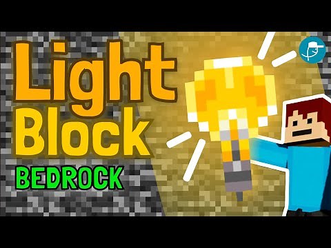 How To GET and Use Light Blocks in BEDROCK Minecraft