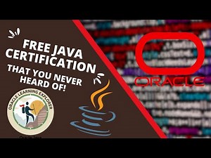 The FREE Oracle Java Certification that you never heard of!