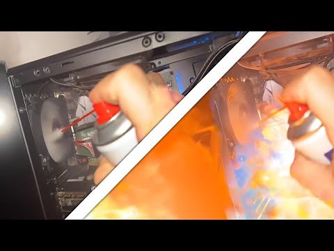 Cleaning Computer Starts A Fire