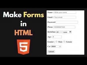 How to Make Forms in HTML | HTML Forms