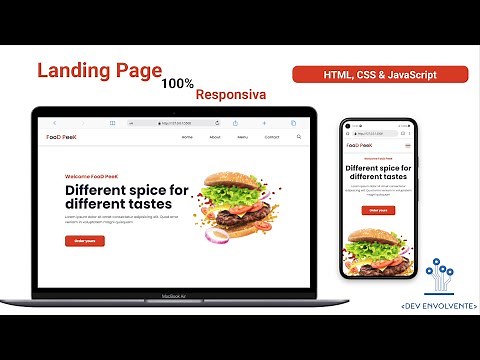 Creating a Responsive Landing Page from Scratch || Html, Css and JavaScript