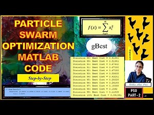 Particle Swarm Optimization (PSO) MATLAB Code |Step-by-Step| 🐦🌞🌿~xRay Pixy