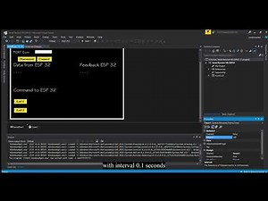 Send receive data ESP32 VisualBasic.net (visual studio) serial communication