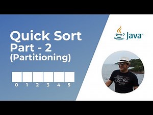 Quick Sort Algorithm in Java - Part 2 | Partition Method Animation | Sorting Algorithms