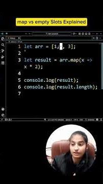 JavaScript Tricky Array Output Interview Question | map vs empty Slots Explained